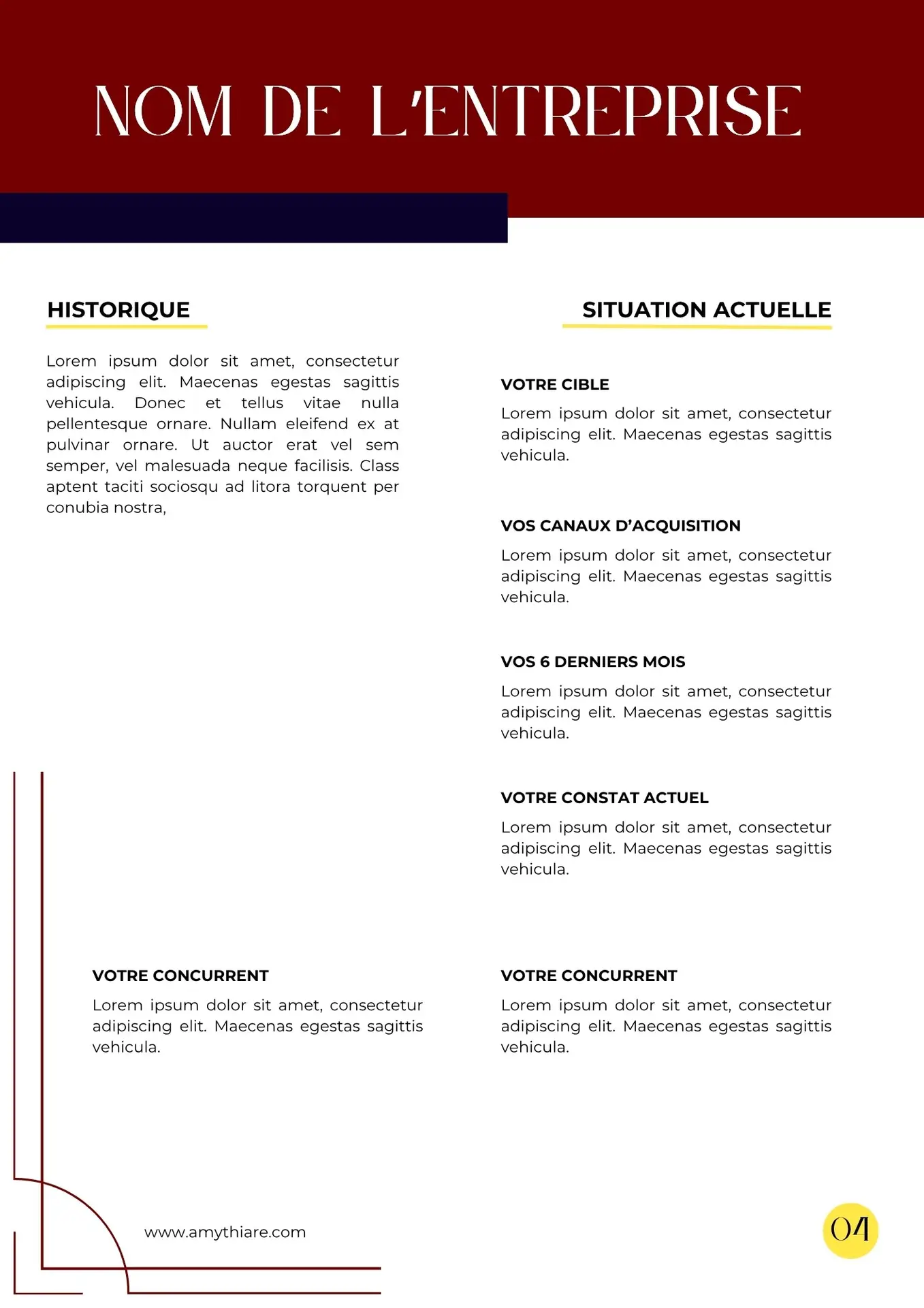 Optimisation de profil LinkedIn Page 4 du document proposition commerciale réalisé par Léa Moisson, votre Social Media Manager pour ma cliente Amy Thiare, coach de vente et formatrice commerciale.